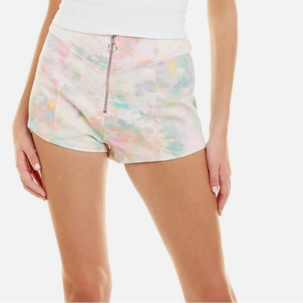 For Love & Lemons Smythe Hot Shorts in cotton candy tie-dye Size Medium